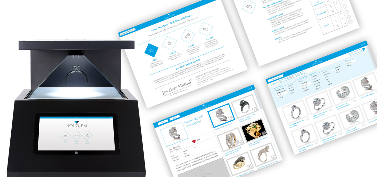 Holojem User Interface Design: Customer and Admin Portals